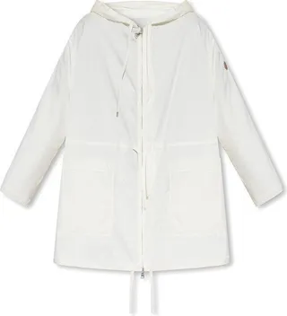 Moncler Suir Logo Patch Hooded Rain Jacket
