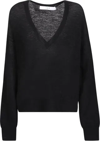 Iro Ball V-Neck Ribbed Sweater