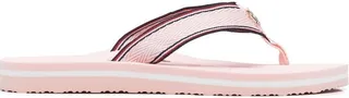 Logo-Plaque Detail Flip-Flop Sandals