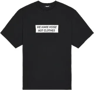 Undercover We Make Noise Tee in Black