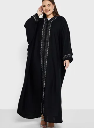 Embellished Detail Abaya