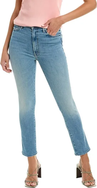 MOTHER The Swooner Rascal Ankle Let's Trip Skinny Straight Leg Jean