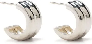 Sterling Silver Giulia Huggy Hoop Earring