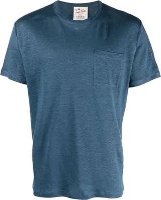 short-sleeve linen T-shirt