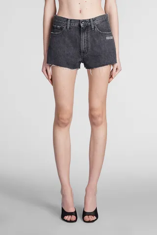 Shorts In Grey Denim