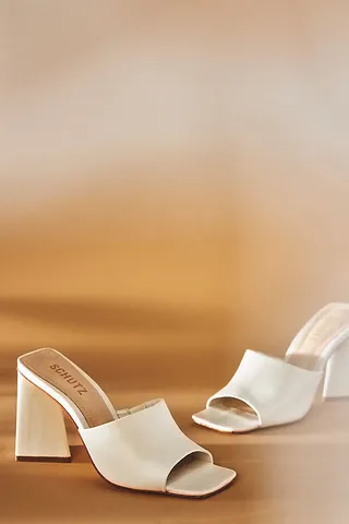 Schutz Lizah Mules White