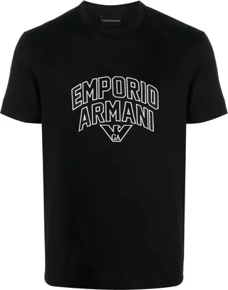 logo-print lyocell-cotton T-shirt