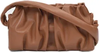 Elleme Ruched Detail Vague Shoulder Bag