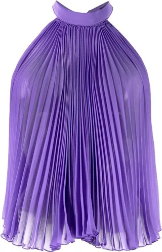 Pleated Halterneck Blouse