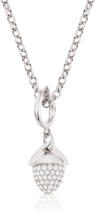 MIKADO FLAMENCO 18K White Gold Diamond Pendant