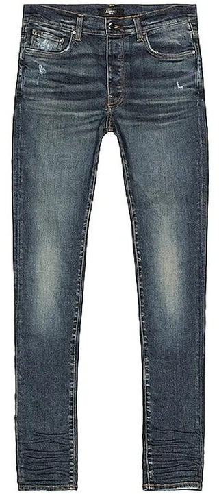 Amiri Stack Skinny Jean in Blue