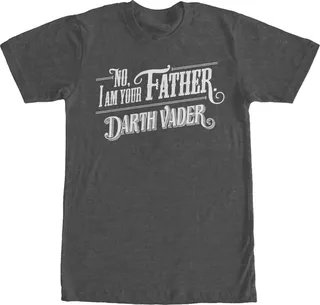 Men's Star Wars No I am Your Father T-Shirt - Charcoal Heather - Small