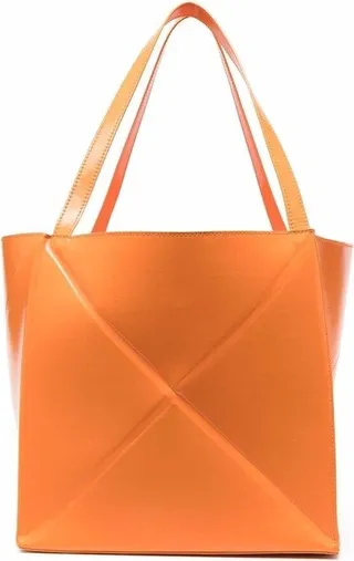 Logo Embossed Folded Tote Bag