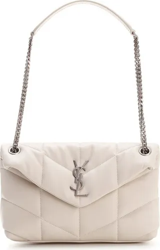 Saint Laurent Logo Plaque Chained Shoulder Bag