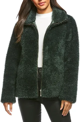 Essential Faux-Fur Zip Jacket
