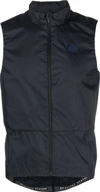 Blue Zip-Up Cycling Vest