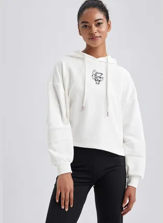 Woman NBA Chicago Bulls Licenced Hooded Long Sleeve Knitted Sweatshirt