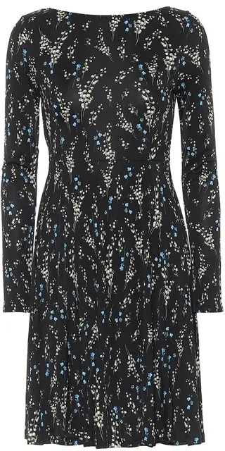 Martine floral jersey minidress