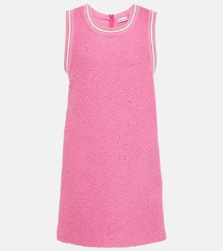 Wool-blend boucle minidress