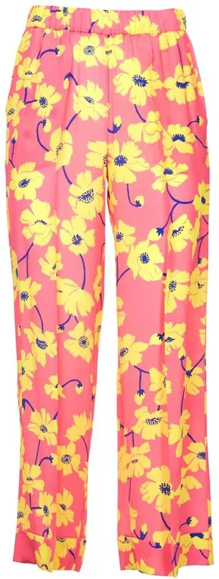P.A.R.O.S.H. Floral Printed Cropped Pants