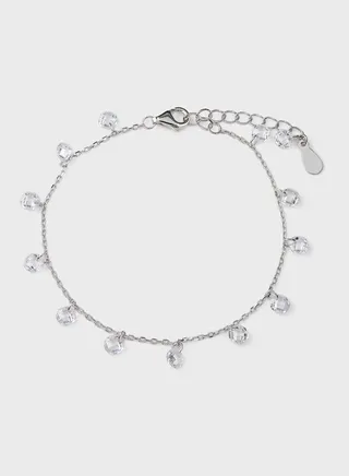 Sterling With Cubic Zirconia Bracelet