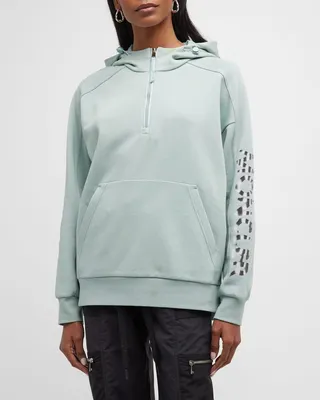 Hoodie Sweater with Logo Detail