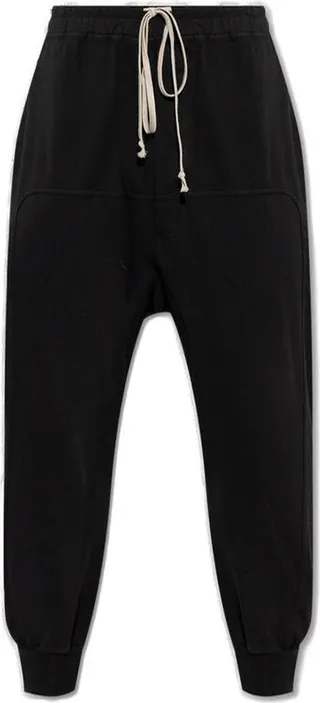 Rick Owens Drop-Crotch Drawstring Track Trousers