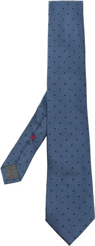 All-Over Polka-Dot Print Tie