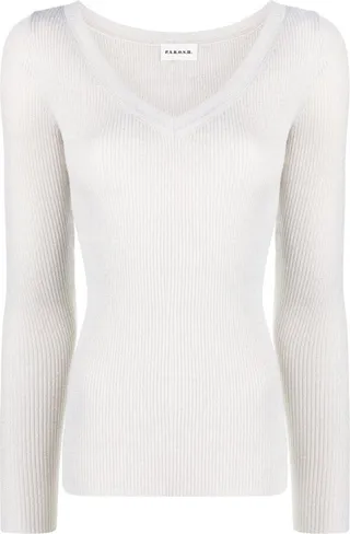 Slim V-neck Pullover
