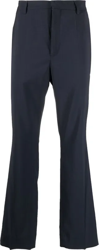 Flared High-Waisted Trousers