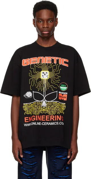 Online Ceramics Black GMO T-Shirt