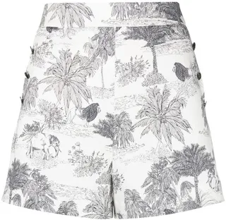 Alicia jungle-print shorts