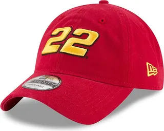 Men's New Era Red Joey Logano Enzyme Washed 9Twenty Adjustable Hat