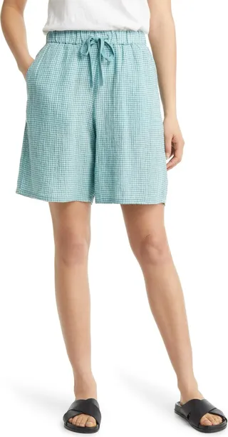 Organic Linen Drawstring Shorts