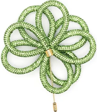 Crystal-Embellished Brooch