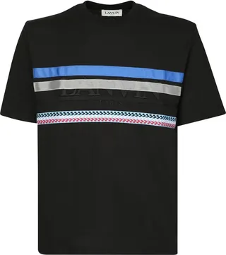 Lanvin Striped Crewneck T-Shirt