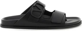 Valentino Garavani Vlogo Leather Slides