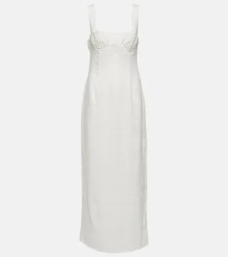 Bettina linen maxi dress