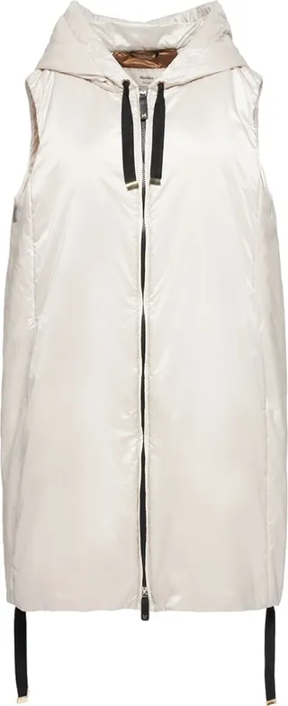 GreenGi water resistant long puffer vest