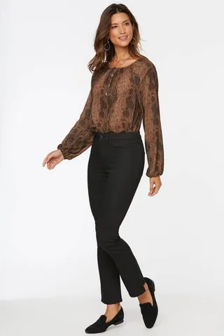 NYDJ Slim Bootcut Ankle Jeans - Black Rinse