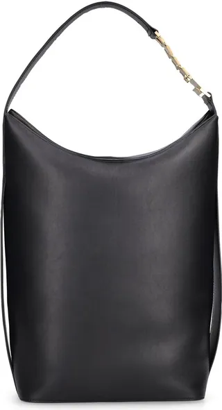 Large leather shoulder bag