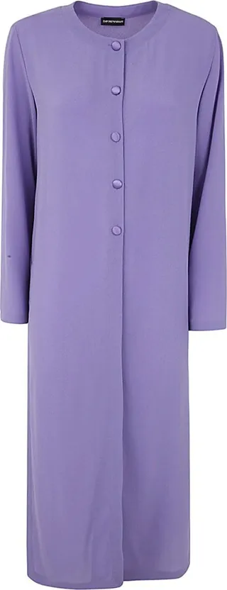 Crew Neck Trench With Slits