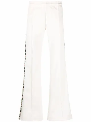 Embroidery Straight-Leg Trousers