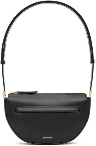 Burberry Black Mini Zip Olympia Bag