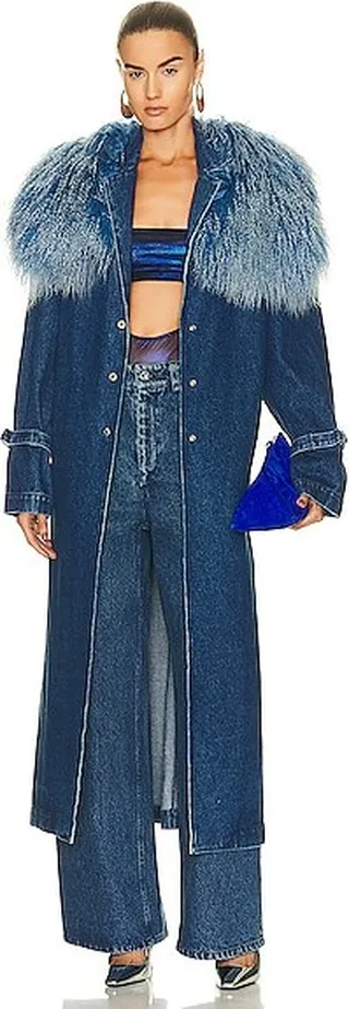 Lapointe Trench in Blue