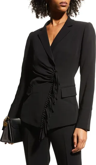 Morgan Fringe-Trim Jacket