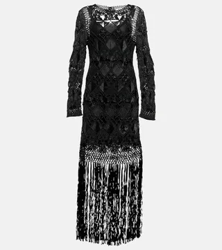 Kaleidoscope macrame midi dress