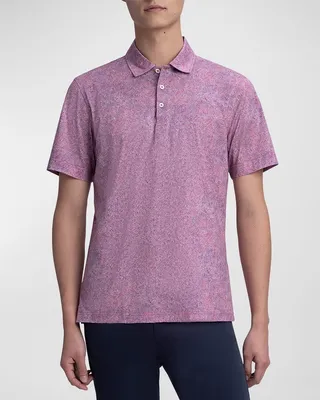 Men's Ooohcotton Tech Victor Marble Polo Shirt