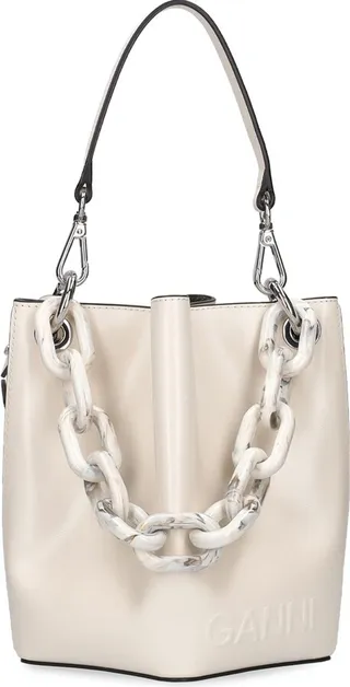 Small Diamond leather bucket bag