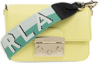 Furla Metropolis Logo Engraved Shoulder Bag